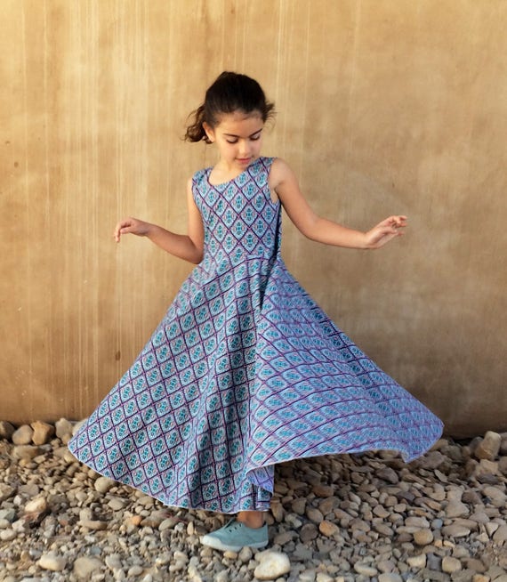 girls long maxi dress