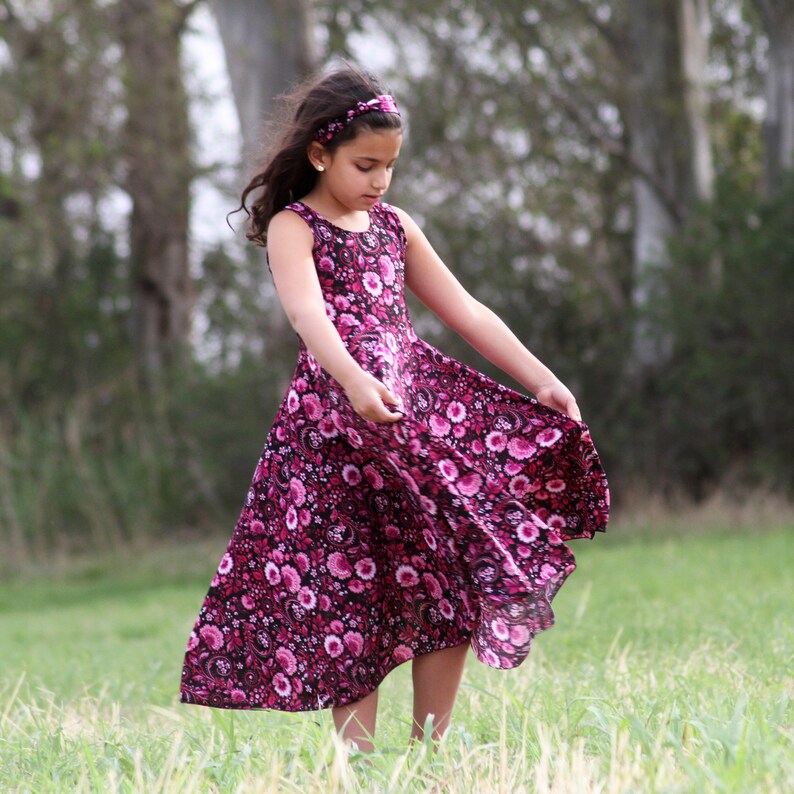 Girls Black Dress Kids Clothes Black Colored Dress With Etsy