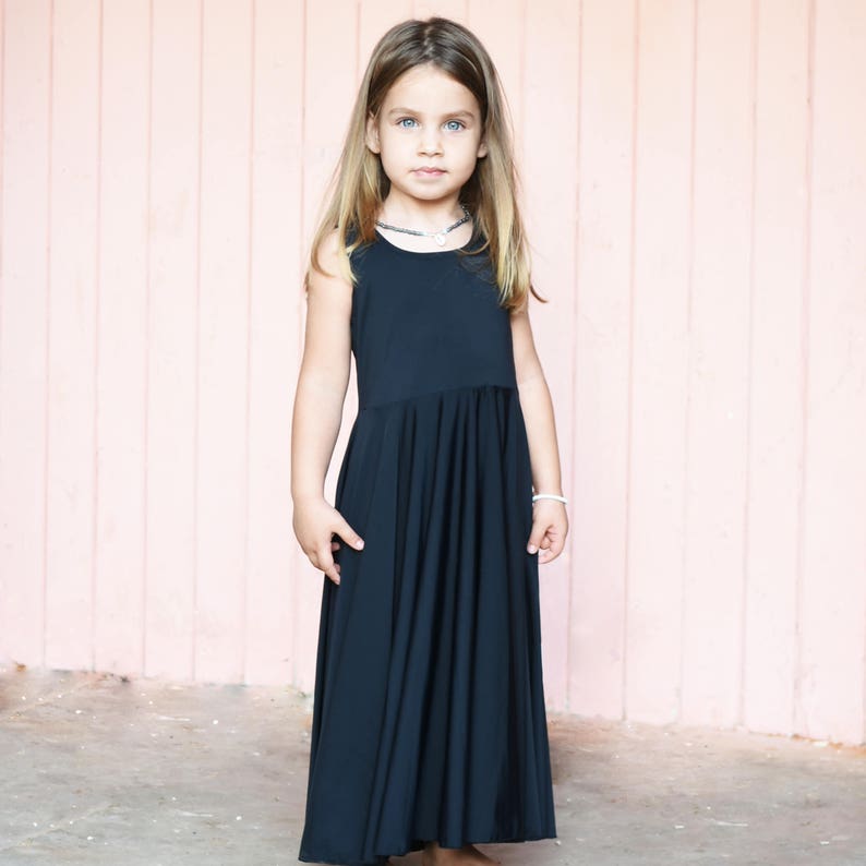 Toddler Black Dress Girls Dresses Black Maxi Dress Special Etsy