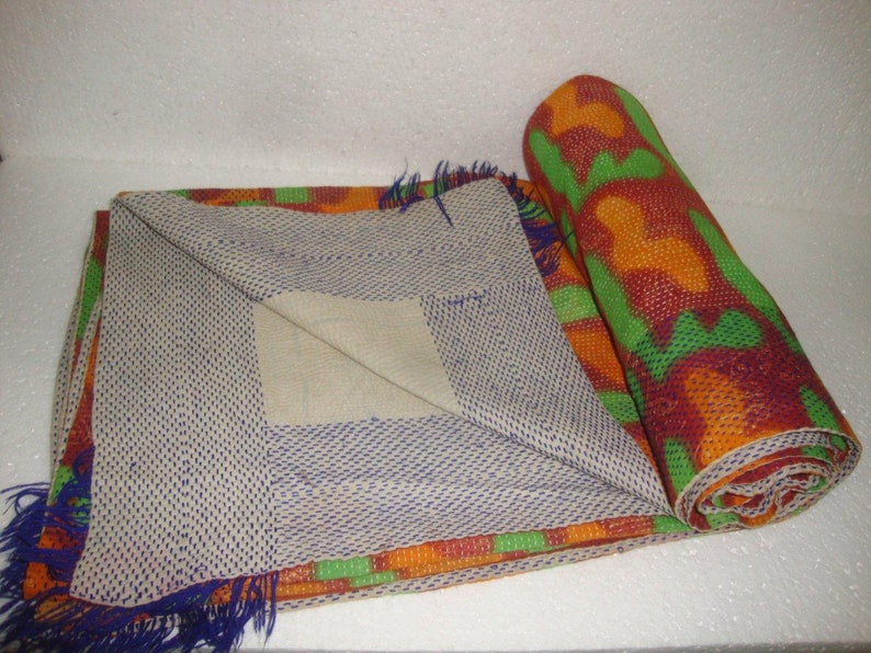 kantha bedcover