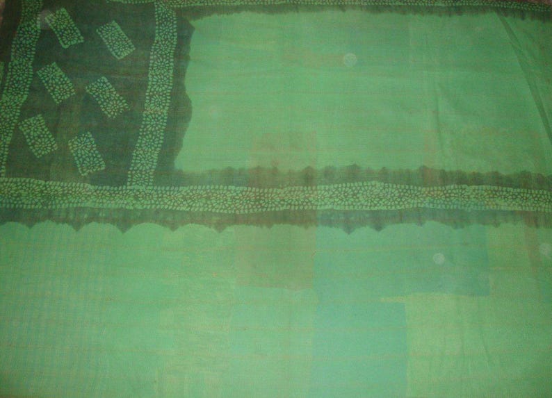Fine Vintage Kantha Quilt Reversible Cotton Throw Bohemian Bedspread Indian Quilt Bedding E1401