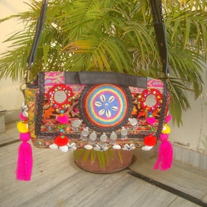 Embroidery Bags, Indian Bag, Banjara Bag, Vintage Boho Bag, Embroidered Bag, Gujarati Bag, Crossbody Bag, Bohemian Bag