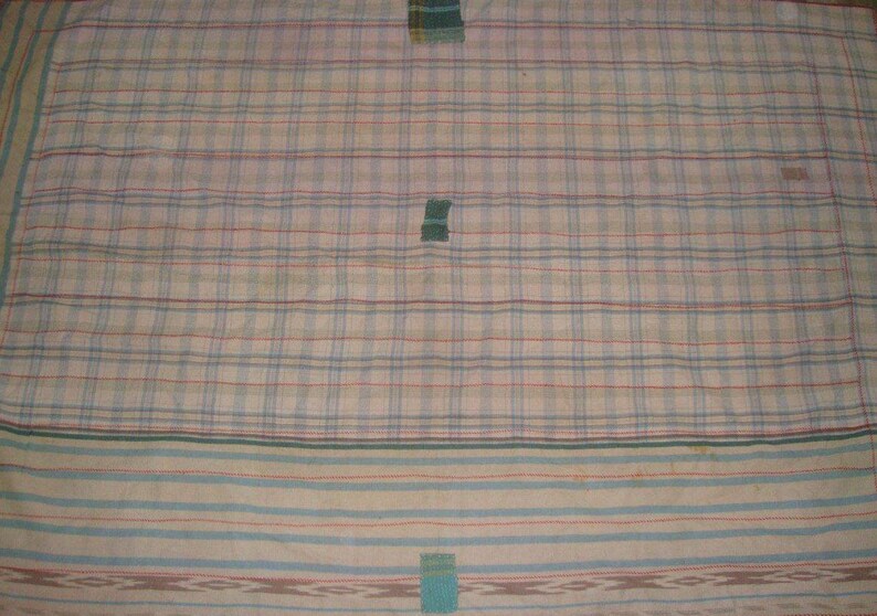 Fine Vintage Kantha Quilt Reversible Cotton Throw Bohemian Bedspread Indian Quilt Bedding E1370