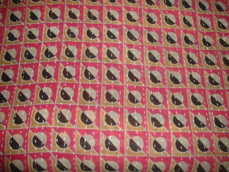 indian throw kantha throw Queen Size kantha quilt reversible blanket floral kantha bedspread vintage kantha quilt Bedding E1704
