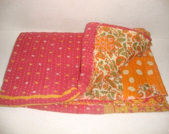 Vintage patchwork MUILI-COLOR borduurwerk quilt Boho slaapkamer gooien Queen size Kantha handgemaakte beddengoed deken patchwork dekbedden