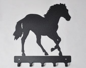 Horse Key Rack / Key Hanger by Theropod Metal Works