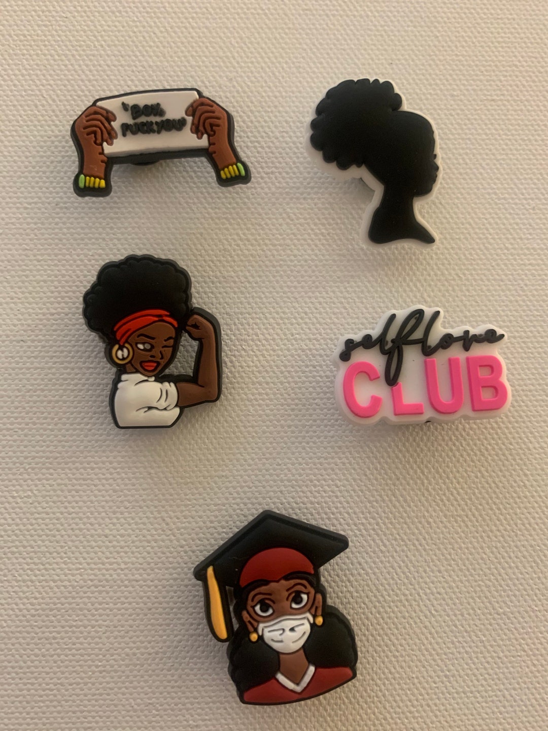 Black Girl Magic Croc Charms 5 Piece Croc Charm Set Etsy