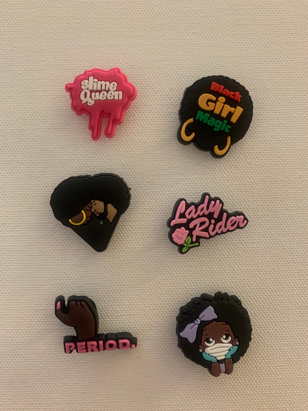 Black Girl Magic Croc Charms 6 Piece Croc Charm Set Etsy