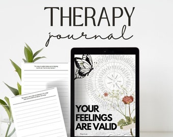 Feelings Wheel Therapy-dagboek: dagelijkse reflectie, zelfzorginstructies