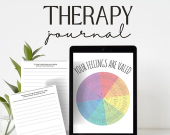 Feelings Wheel Therapy-dagboek: dagelijkse reflectie, zelfzorginstructies