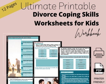 Coping Skills Worksheets - Etsy