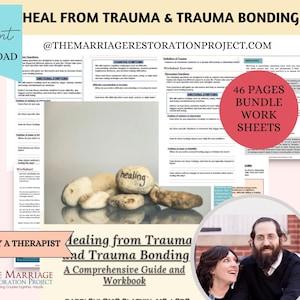 Trauma bonding dumping therapy tools worksheets mental health journal counseling psychology education anxiety healing ptsd attachment trauma