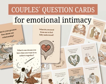 Schede per iniziare una conversazione romantica per coppie: gioco dell'intimità (stampabile)