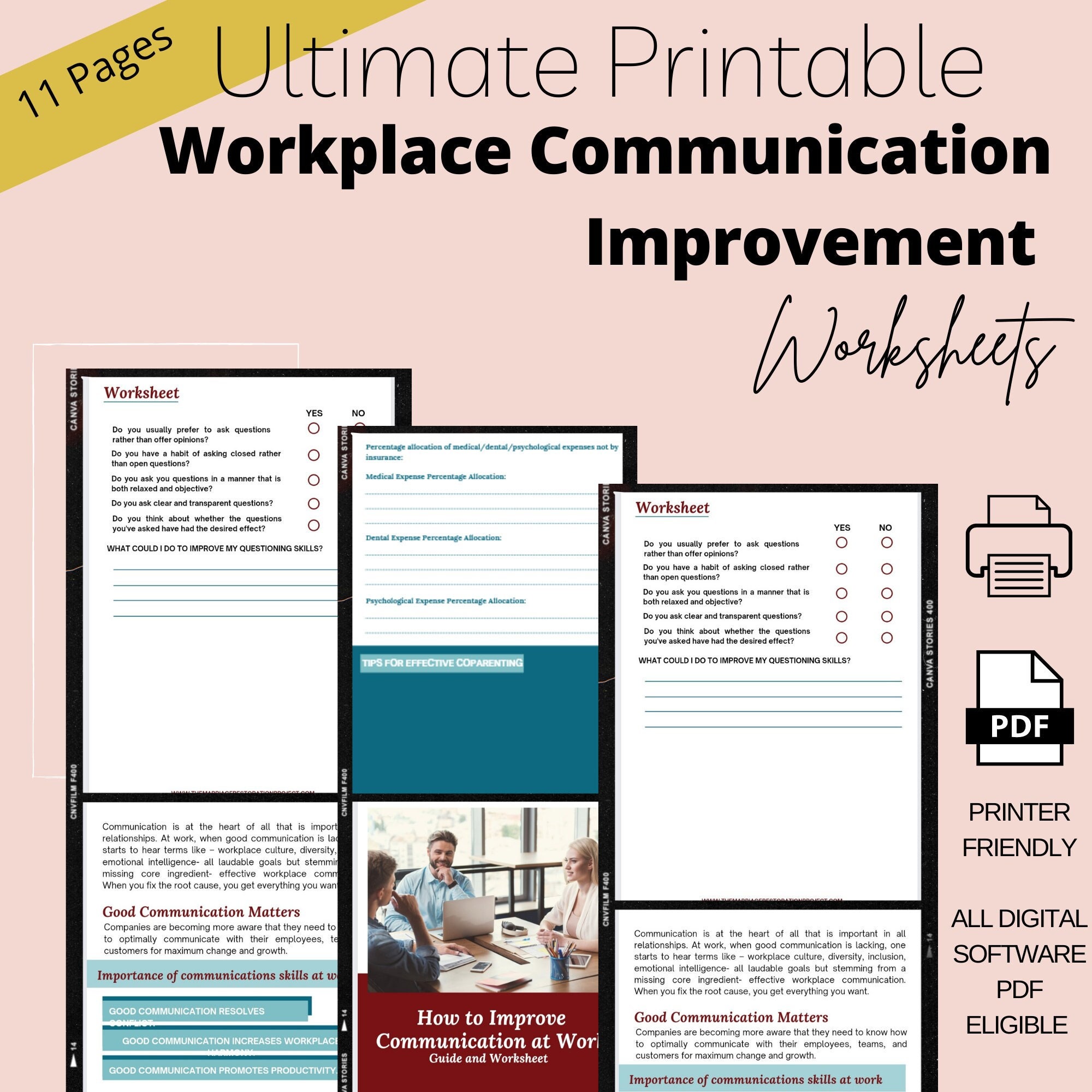Business Worksheets Emotional Learning Workplace Safety - Etsy Israel