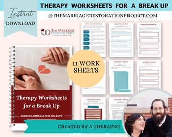 Self Care Relationship Break Up Therapy Workbook with Mental Health Journal Prompts for Breakup Processing, Divorce, Split, Coping Emotions