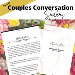 Conversation Starter Couples Questions Therapy Worksheets image 5