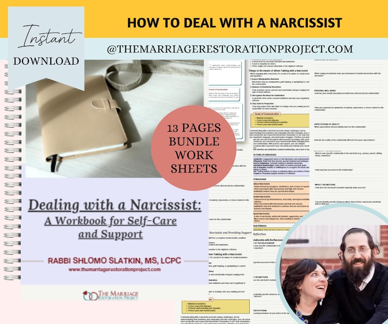 Therapy Tools & Worksheets for Dealing with a Narcissist, Covert Narcissism, Narcissistic Parent, Husband, Wife, Mother, Boss, Co Parent
