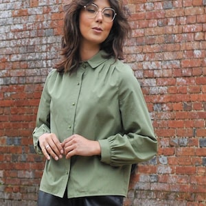 PDF/  Digital Sewing Pattern - The Pleated Blouse -  The Avid Seamstress