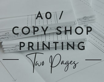 A0 COPY SHOP DRUCK - Zwei Seiten