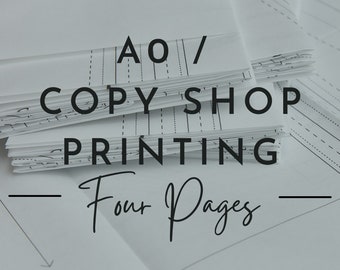 A0 COPY SHOP PRINTING - Four pages