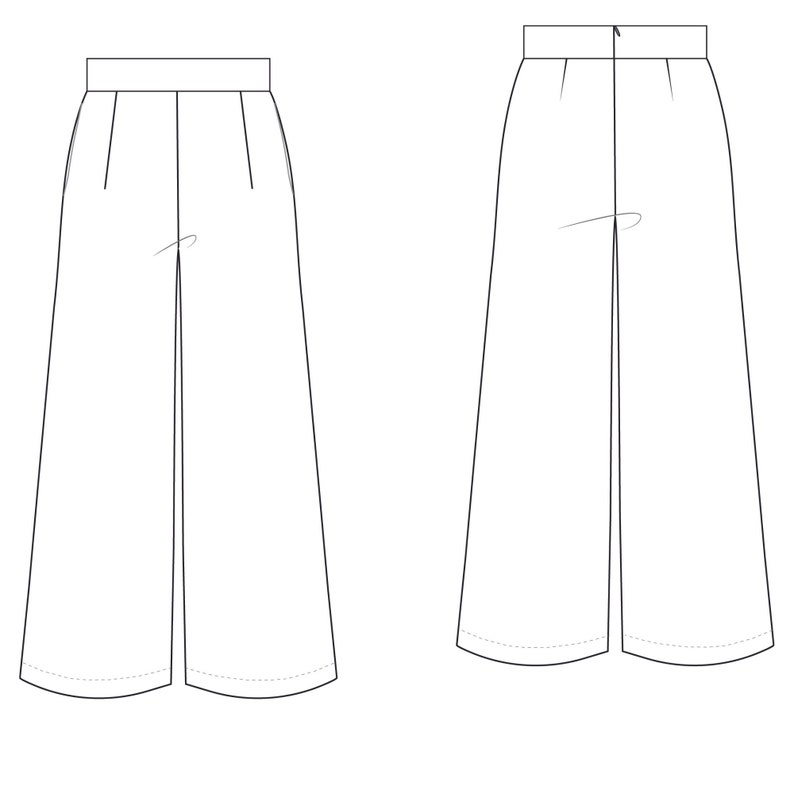 PDF/ Digital Sewing Pattern the Culottes Digital Sewing - Etsy