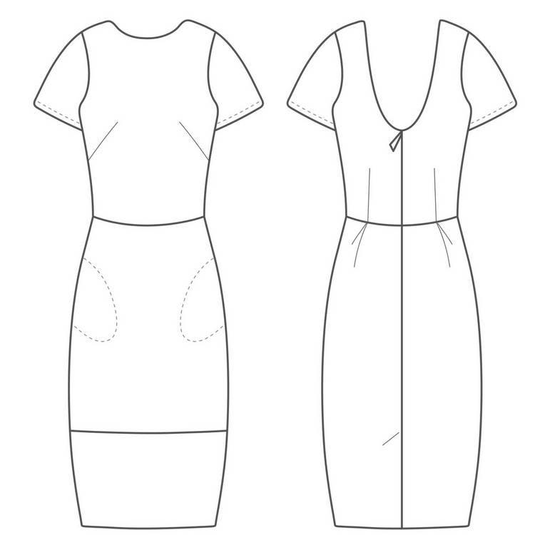 PDF/ Digital Sewing Pattern the Shift Dress the Avid - Etsy Canada