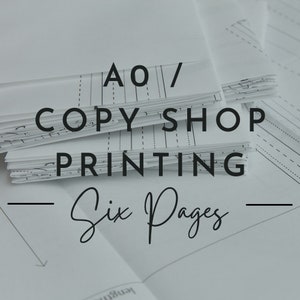 A0 COPY SHOP PRINTING - Six pages
