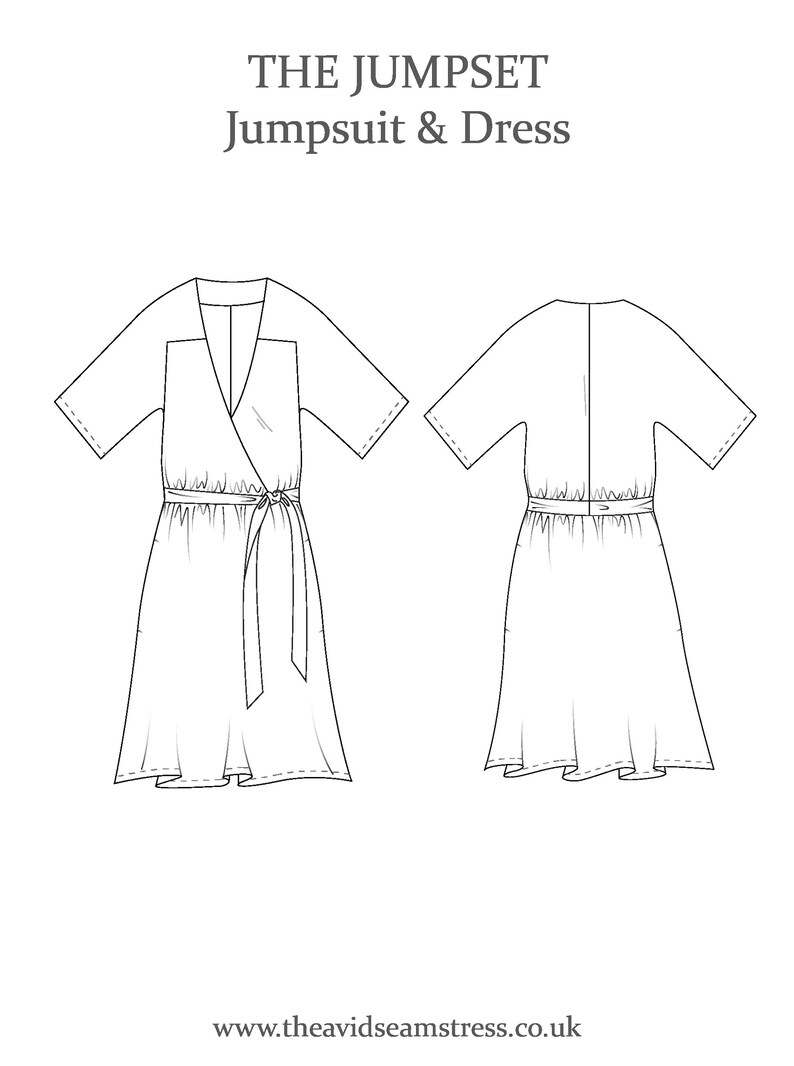 PDF/ Digital Sewing Pattern NEW the Jumpset the Avid Seamstress Etsy
