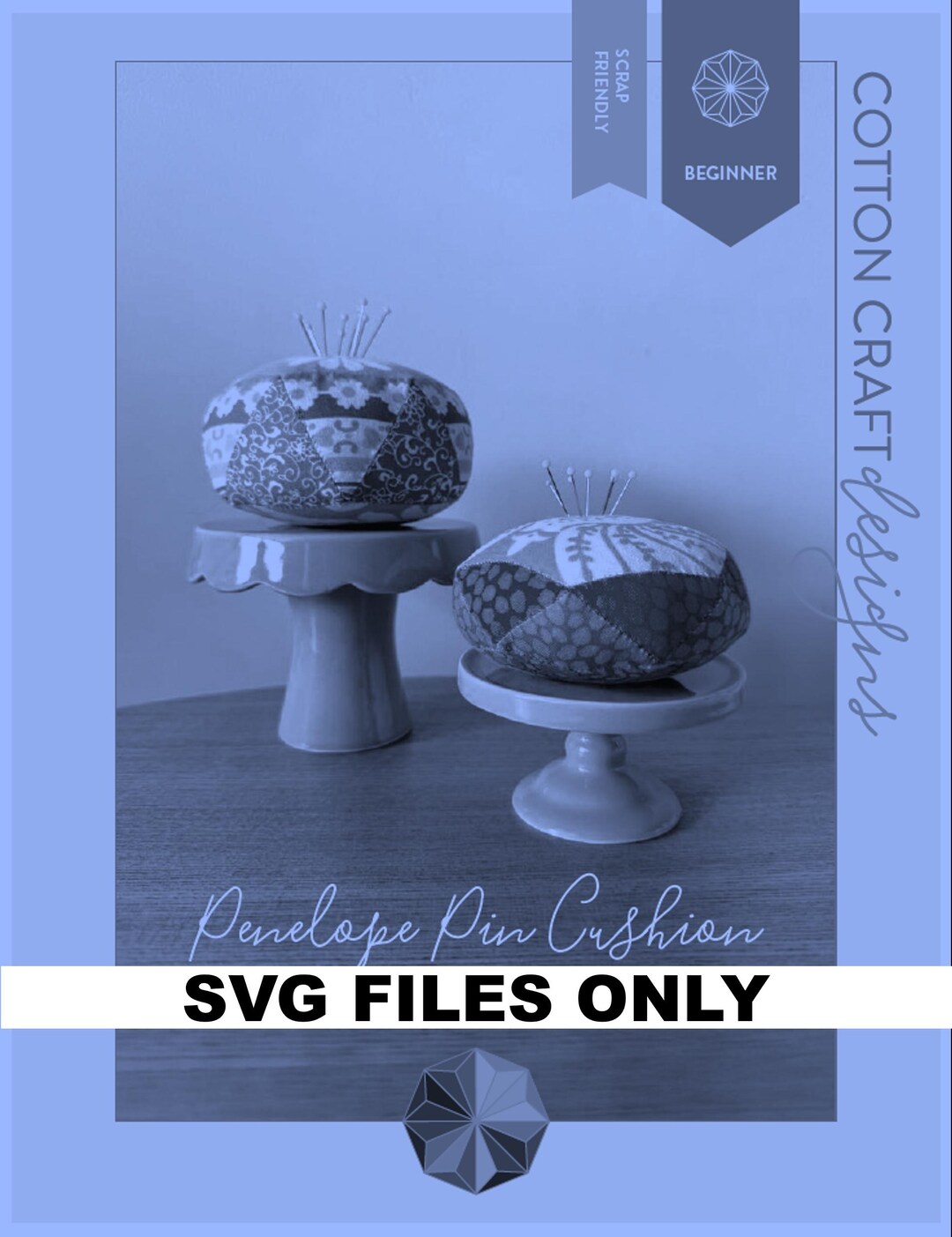 Penelope Svg SVG Files for Penelope Pincushion Pattern - Etsy