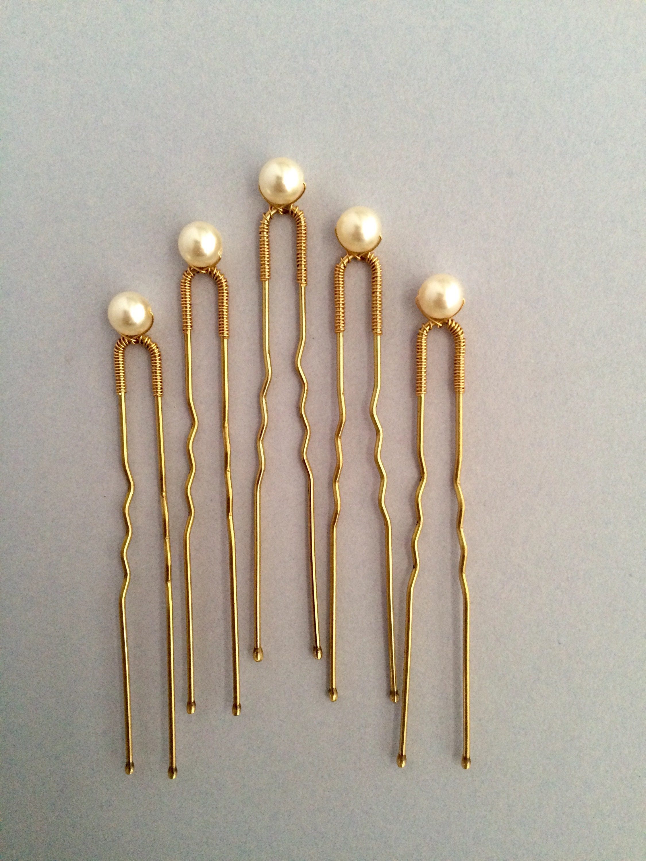 Bridal Hair Pins Pearl Hair Pins Gold Hair Pins Silver Hair | Etsy