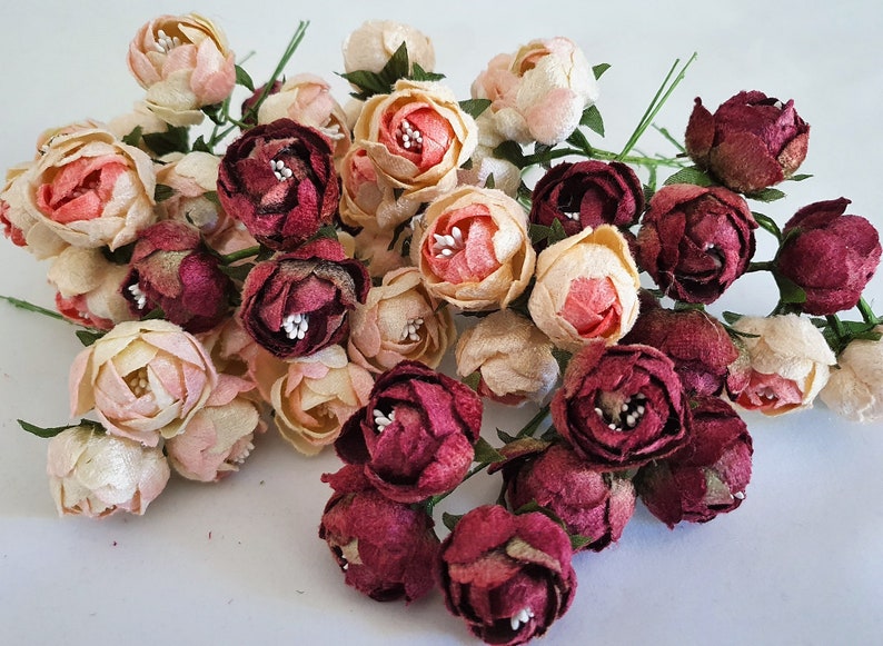 18 Velvet Flowers. Millinery Flowers. Velvet Dogwood Roses. Etsy