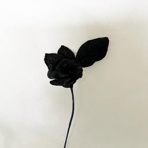7 x Black Roses with leaves Halloween wreath, bouquets image 6