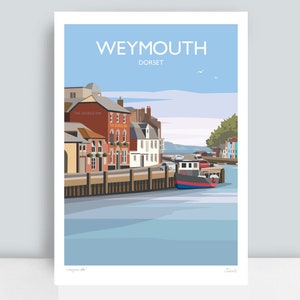 Weymouth Old Harbour Art print by David Callear