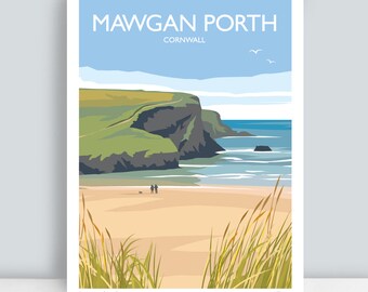 1950/'s British Rail Newquay Cornwall Railway Poster A3//A4 Print