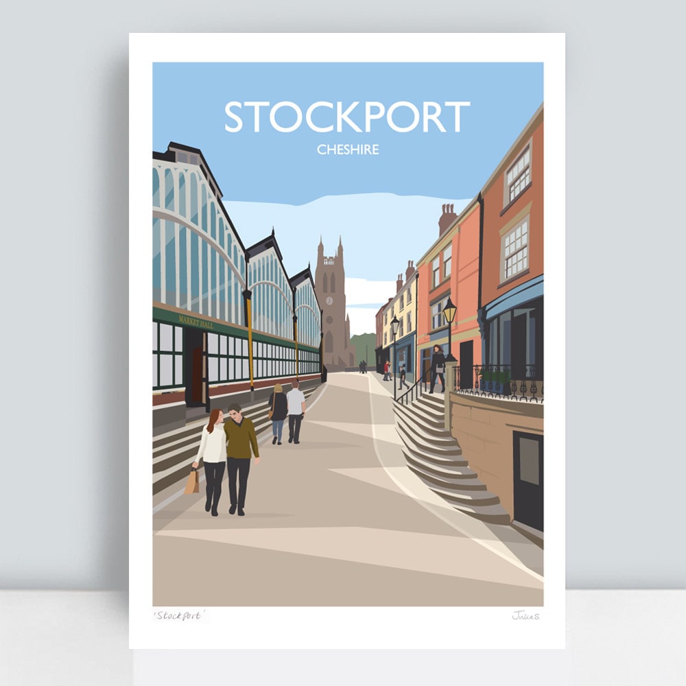 Wall Hangings Prints Hand signed Art Print Stockport Market
