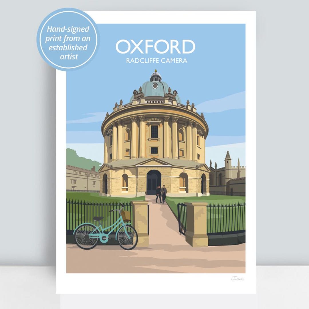 Oxford, Radcliffe Camera. HAND SIGNED Art Print/travel Poster by Julia ...