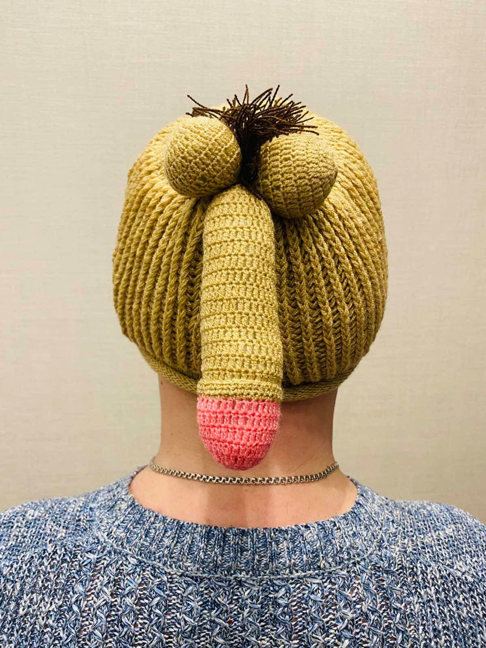 Crochet Penis Vagina Hat Sexy T Bachelor Groom Knitted Etsy