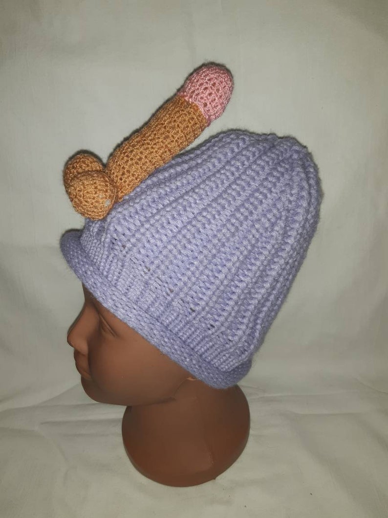 Crochet Penis Vagina Hat Sexy T Bachelor Groom Knitted Etsy