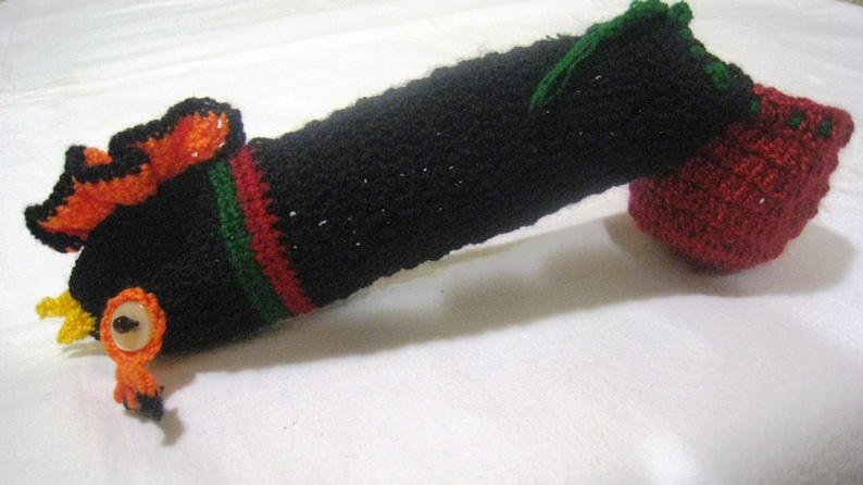 Rooster hand knitted underwear penis warmer cock sock vibrator image 0.