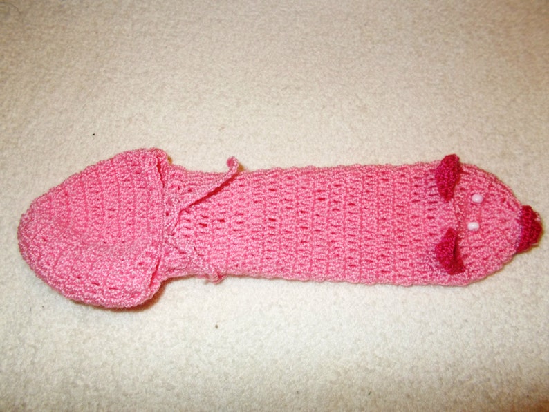 Pig hand knitted underwear penis warmer cock sock vibrator image 0.