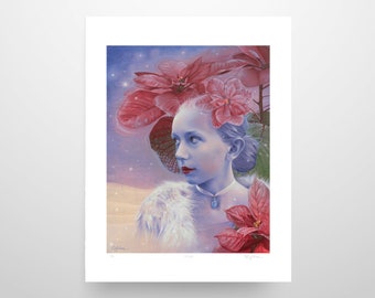 Archival Print ''Yule'' by Sybiline, Limited Edition of 6 copies, numbered and signed