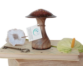 Handmade Elm Wood Mushroom