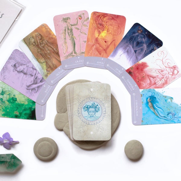Jeu de cartes, Oracle féerique, Cartes de fées illustrées, Cadeau magique, Réflexion personnelle, Cartes d'amour de soi, Cadeaux pour femme