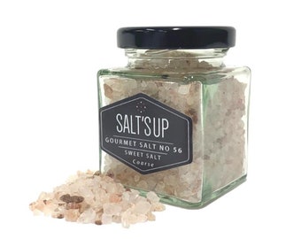Sweet Salt Coarse I Gourmet Salts | 100g/3.53oz Glass Jar | Pure Table Salt | Seasoning Salt