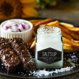 FLOR DE SAL Coarse Salt | Gourmet of Salt | 80g Jar / 2.82 oz | Best Finishing Salt | Flavor Booster