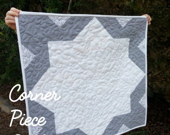 Corner Piece, Quilt pdf downloadable quilt pattern