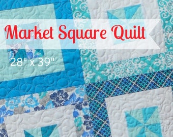 Market Square, Quilt block pattern, PDF Pattern