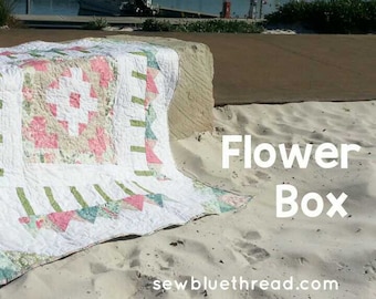 Flower Box quilt pdf pattern top,