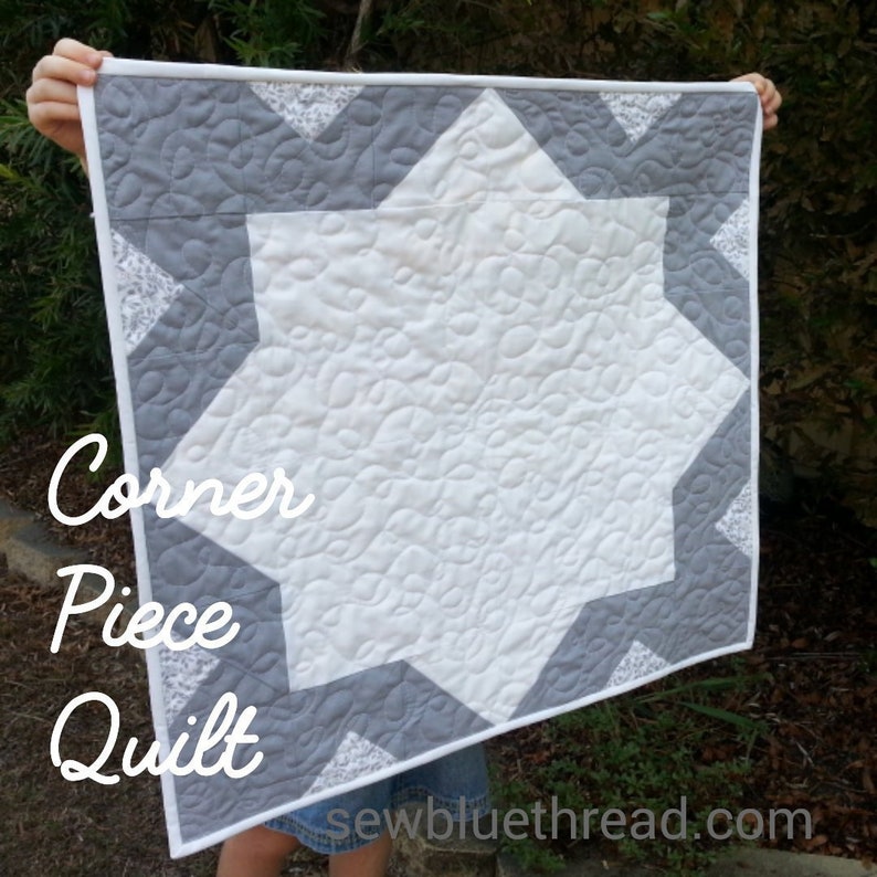 Quilt pdf downloadable quilt pattern Corner Piece