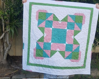 Gardeners' Corner Quilt, pdf downloadable pattern,